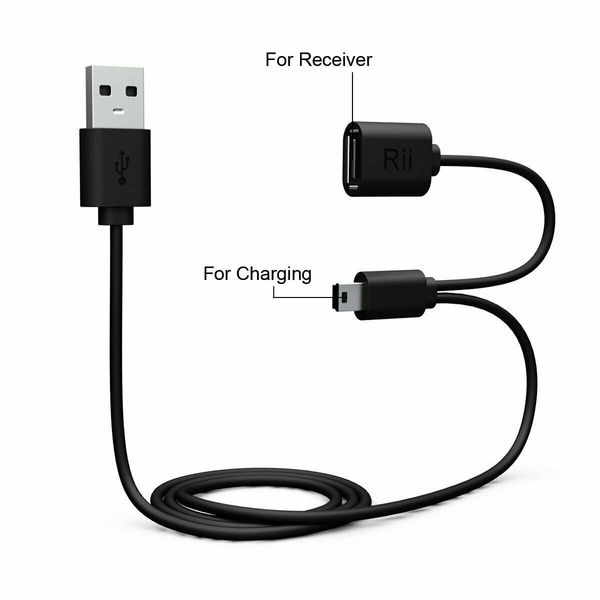 Rii Wireless Keyboard Mini USB Charging Cable for i8, i8+, & X1 Models