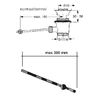Ideal Standard A961226AA ceramic plunger complete with chrome finish