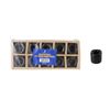 Mega Candles - Ceramic 1/2" Chime / Spell Candle Holder with Candles - BlackSet