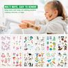 Zayvor Temporary Tattoos For Kids, 400pcs Glow In The Dark Tattoos,Assorted Cartoon Luminous Unicorn Mermaid Butterfly Animal Dinosaur Pirate Space Fake Tattoo, Boys Girls Party Favor Supplies