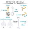 WillTen Gold Ear, Nose & Belly Piercing Starter Kit - Disposable Gun with Built-in Studs