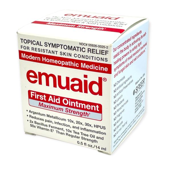 Emuaid First Aid Ointment Maximum Strength 0.5fl.oz./14ml New In Box