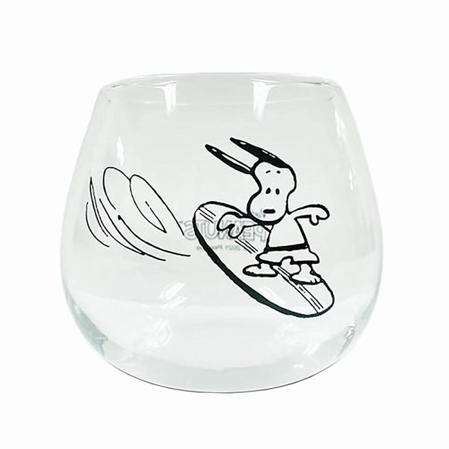 Marimo Craft SPY-848 Snoopy Yurayura Tumbler, Surfing, Φ2.6 x Height 3.1 inches (6.5 x 8 cm)