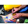 Pentel N60 Permanent Marker Chisel Tip with Aluminium Barrel Waterproof Ink - Red