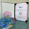 Langs Japan O-Ball Rattle Blue 4 Diameter: 10cm