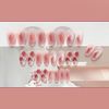 Set of 24 Nail Tips, Cute Rose Flower Nails, Coming-of-Age Ceremony, Reception, Party, After-Party, Wedding