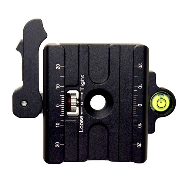 Desmond DLC-60 60mm Lever Lock QR Clamp 3/8" w 1/4" Adapter Arca-Swiss Compatible for Tripod Head Quick Release