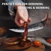 7inch Black Handmade Forged Sharp Kitchen Chef Knives Boning Knife Meat Cleaver