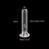 sourcing map M5 x 25mm Plastic Phillips Machine Screws, PC Flat Head Machine Bolts Transparent 25pcs