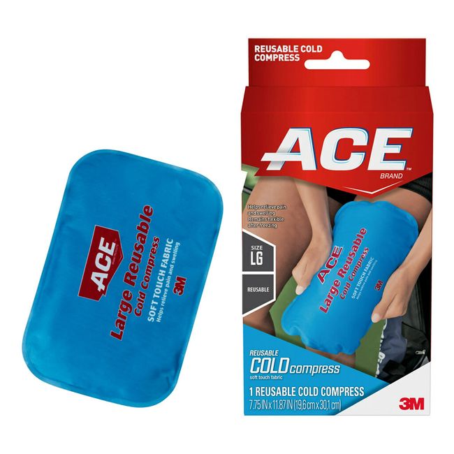 ACE Brand Reusable Cold Compress, Large, Blue, 1/Pack