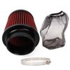 4inch/100mm Red High Flow Inlet Cold Air Intake Cone Replacement Dry Air Filter