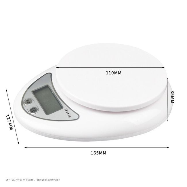 5kg/1g Portable Digital Scale LED Electronic Scales Food Measuring