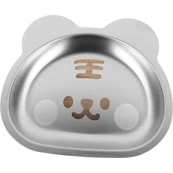 TOPQINFENGYUE Stainless Steel Food Plate Shaped Unbreakable Dinner Plates Dinner Dishes Sushi Plate Fruit Tray Plate for Food Plate Cute Food Plate