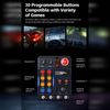 PXN Multi-functional Sim Racing Button Box for Windows PC, CB1 USB PC Racing Simulator Instrument Center Control Button Box with 30 Programmable Buttons and Adjustable RGB Lighting