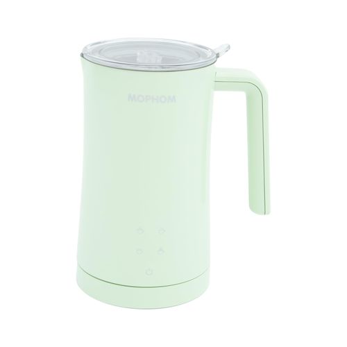 MOPHOM Milk Frother, 4 in 1 Electric Milk Steamer,11.84oz/350ml Automatic Warm and Cold Foam frother for Coffee, Latte, Macchiato, Cappuccino, Hot Chocolate,From the Makers of Mophom 400W,Green