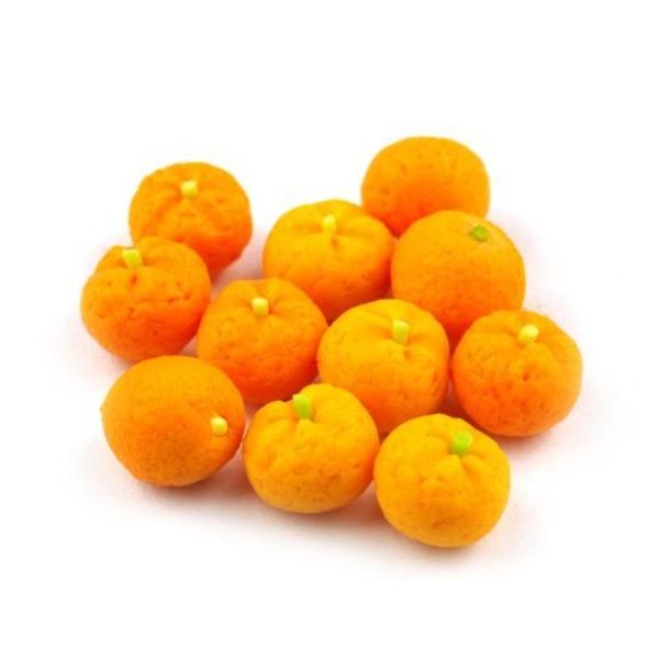 7 x MyTinyWorld Dolls House Miniature Handmade Oranges