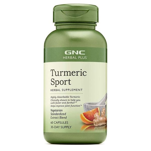 GNC Herbal Plus Turmeric Sport - 60 Capsules