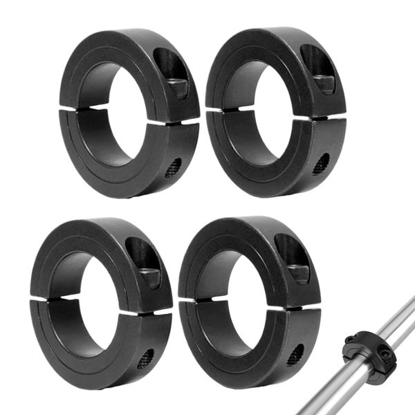 Double Split Shaft Collar | High Strength Lock Bore - Thickened Double-Opening Clamp for Precise Industrial Mechanical Maintenance Assembly