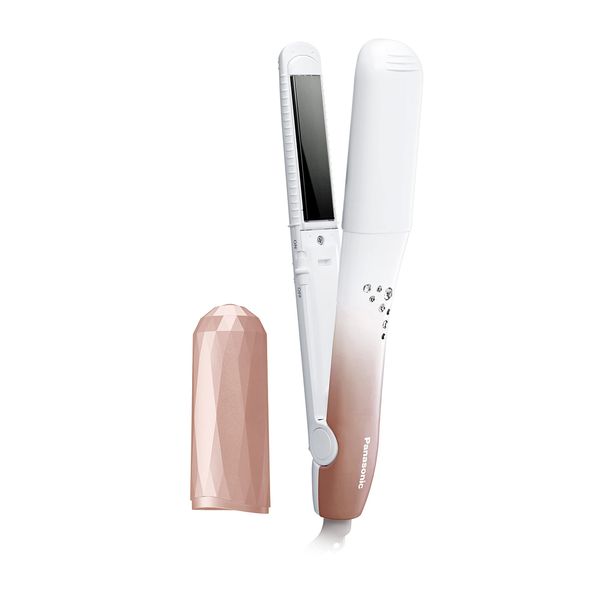 Panasonic EH-HV28-PN Compact Iron, For Curling and Straightening, Overseas Use, 3-Way, Pink Gold Tone