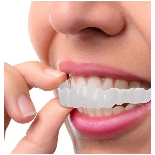 Denture Cosmetic Teeth, Instant Veneer Dental Silicone Teeth Whitening Temporary Prosthodic Teeth, or any other event you want a great smile