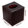 BTSKY PU Leather Household Office Rectangular Tissue Paper Holder Box Cover Case Napkin Holder (Brown Cube)