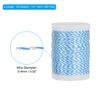 PATIKIL Archery Bow String Serving Thread 131 Yard/120M, 0.02" / 0.4mm Dia Bowstring Thread for Tying Peep Sight Nock Compound Recurve Bow, Blue/White