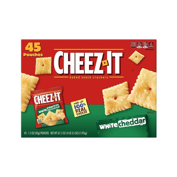 Cheez-It Baked Snack Cheese Crackers, Original, Single Serve, 1 oz Bags 30 Count