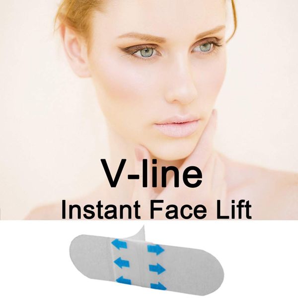 ALNGFUIK Face Lifting Tape Invisible Thin Face Sticker V-Shaped Face Lift Chin Quick Skinny Face Adhesive Tapes Fit for Wedding,Beauty, Party(40PCS/Box)