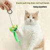Flapping Bird Cat Toy,Interactive Chirping Cat Toy,Simulated Chirping Bird Toy(Light Green)
