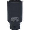 KS TOOLS 515.0976 1/2" Bi hex impact socket, long, 30mm