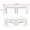 Guapa 50pcs/Pack Eyebrow Ruler with Brow Shape Disposable Microblading Ruler Sticker Adhesive Brows Positioning Measure Tool