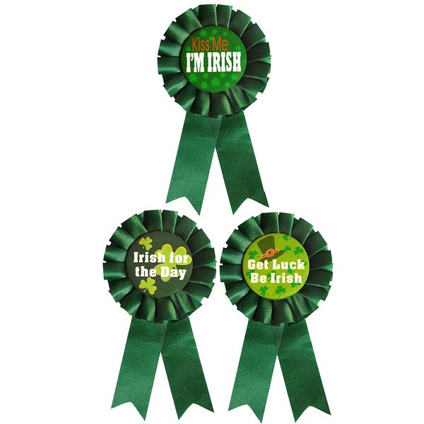 St Patricks Day Irish For The Day Rosette Badge