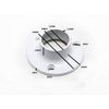 4 x Wardrobe Rail Rod Round Socket Brackets 25MM 1 INCH White