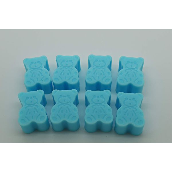 Rainbow Sensation 40 x Mini Teddy Bear Soaps - Baby Shower Favours PINK BLUE (Blue)