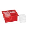 BarCraft Bar Craft Silicone Slow Melt Jumbo Ice Cube Tray, Red