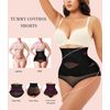 Nebility Womens' Tummy Control High Waist Trainer Body Shaper (US, Alpha, Medium, Regular, Regular, Black)
