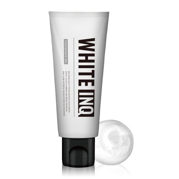 WHITE-INQ Whitening Toothpaste Gel 3.5 oz (100 g), Fluorine Formulated Citrus Mint Flavor