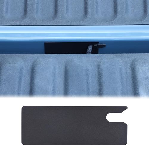 Aunginsy Tailgate Hole Cover Compatible with Ford Maverick 2022 2023 2024 2025 Aluminum Tailgate Hole Plug Waterproof Wire Seam Protector Dust Rear Bumper Insert Cover Replacement Exterior Accessories