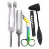 Set 5 - Reflex Hammer Black Penlight, Tuning Fork C128, C512 & Rainbow Scissor