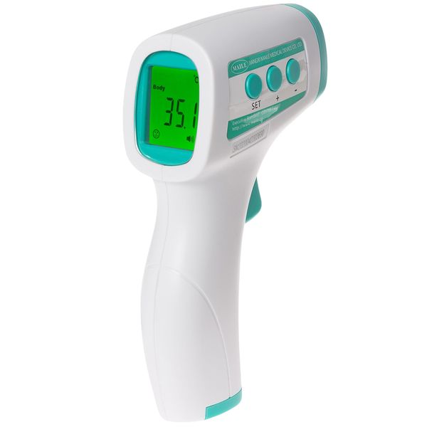 Maile Forehead Thermometer for Baby, Children, Adults & Objects Non Contact Infrared with Instant Reading, Fever Alarm, LCD Display, °C/°F Switch