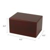 Small/Keepsake Cherry Box Funeral Cremation Urn for Ashes, 45 Cubic Inches