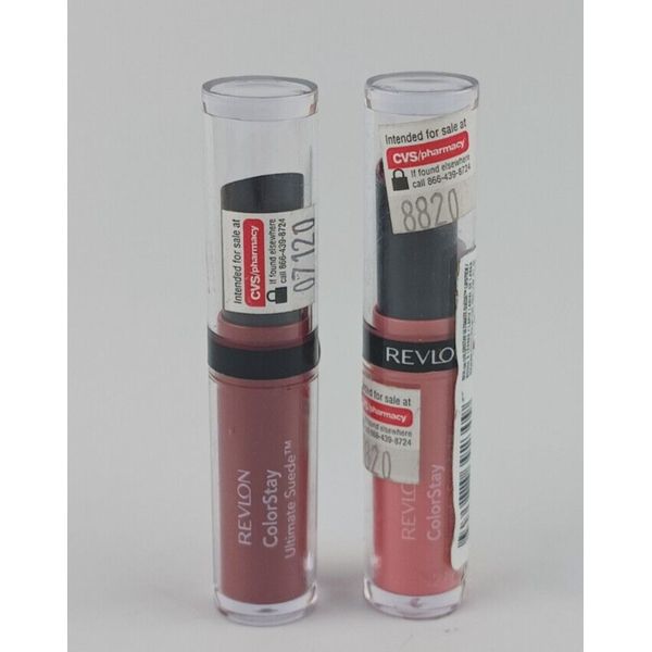 2 PACK REVLON COLORSTAY ULTIMATE SUEDE LIPSTICK HIGH HEELS & INGENUE