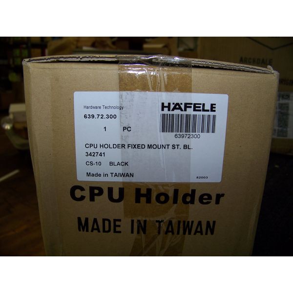 Hafele CPU Holder Fixed Mount ST. BL. Black Standard