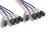 Kentek 6ft Premium 4-BNC Video Cable High Resolution CCTV Security Camera HDTV