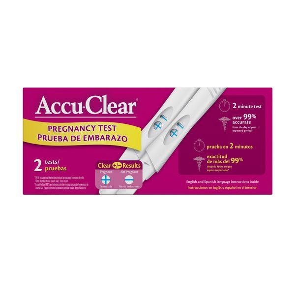 Accuclear Pregnancy Test, 2-Count (Pack of 2)