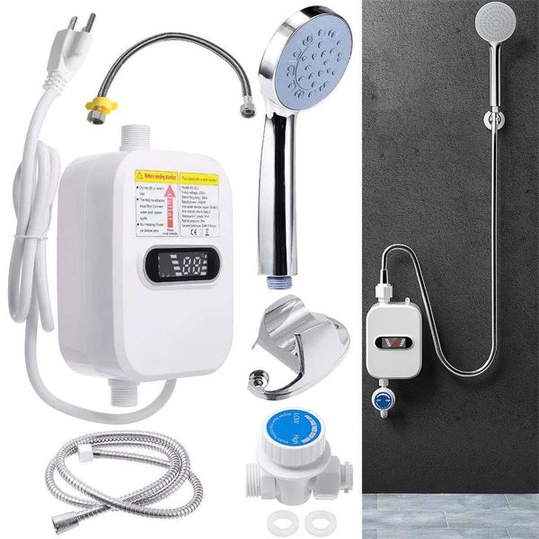 Electric Tankless Water Heater Instant Hot Shower Kitchen Heater 110V 3500W USA