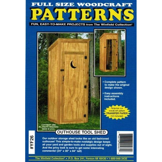 Outhouse Tool Shed Woodworking Project Plan