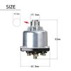 Partools Ignition Switch, Universal 2 Keys, Diesel Engine, Engine Starter, Switch, Engine Key System, Construction Machinery, Agricultural Machinery, Tractor, Universal (1 Piece)