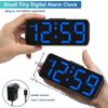 Peakeep Small Digital Alarm Clock Plug in for Bedrooms Bedside, Tiny Electric...