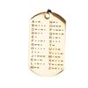CW Morse Code Commemorative Chips， Morse Code Chip Explore The Learn in Entertainment of Encryption Language and Games Pocket Token Chips (Rectangular Gold)